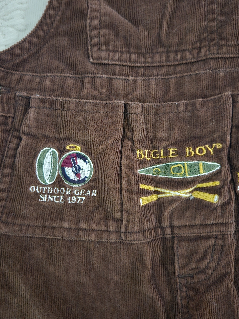 Bugle Boy Brown Corduroy Overalls - Kids - Picture 3 of 10
